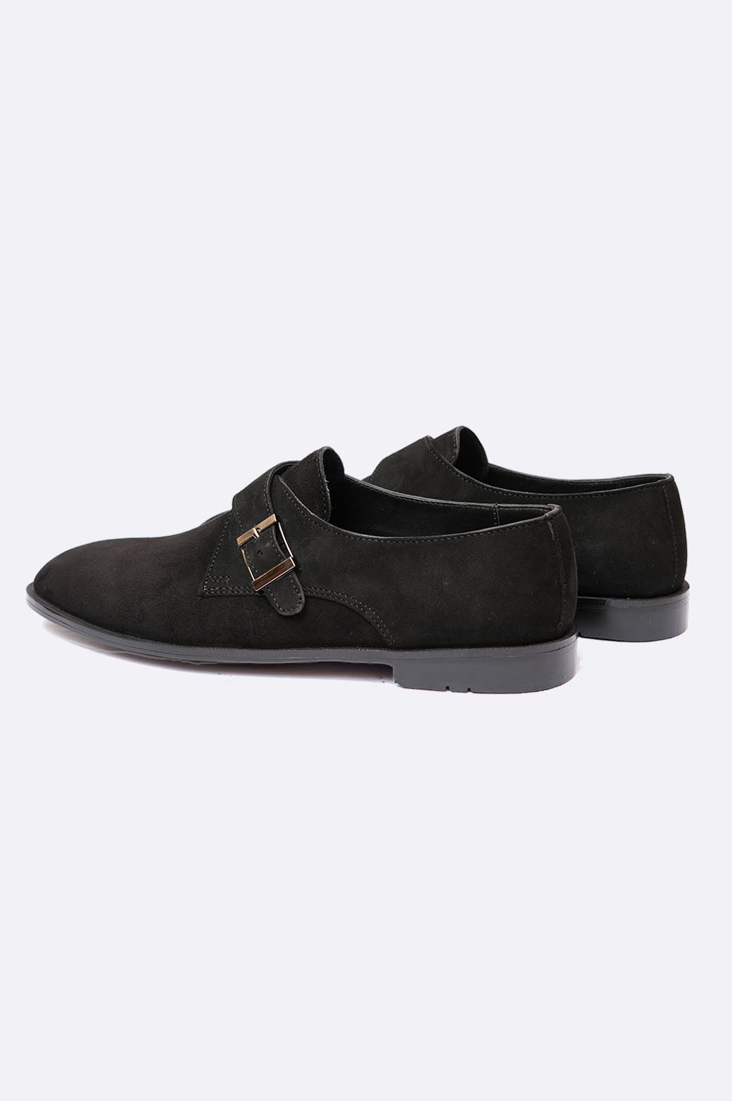 8022 XBK Black Suede Monk