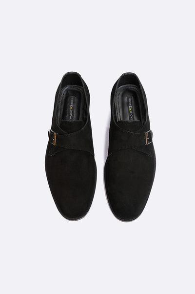 8022 XBK Black Suede Monk