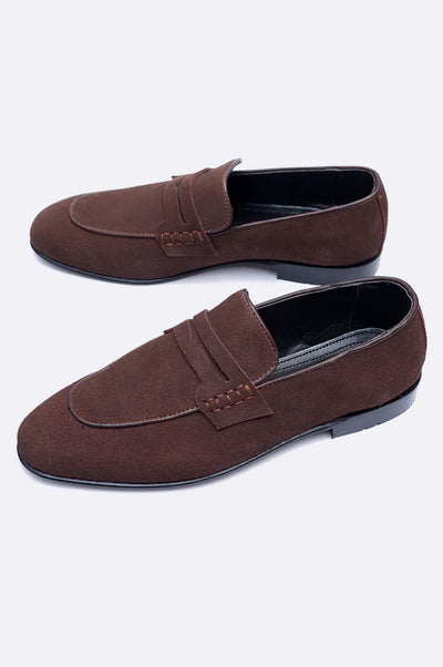 8043 XBR Brown Suede Moccasin