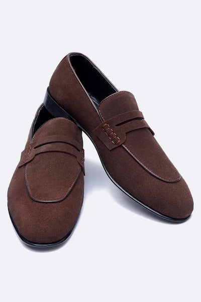 8043 XBR Brown Suede Moccasin