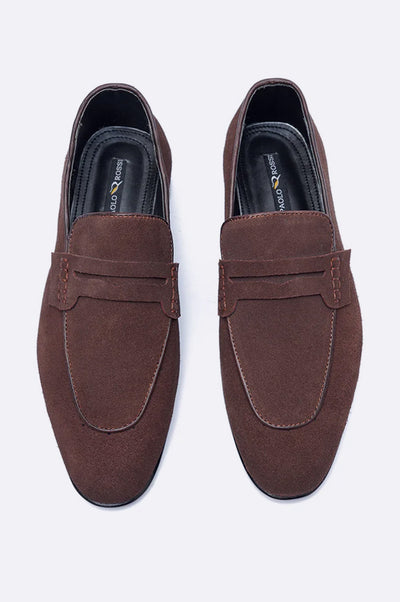 8043 XBR Brown Suede Moccasin