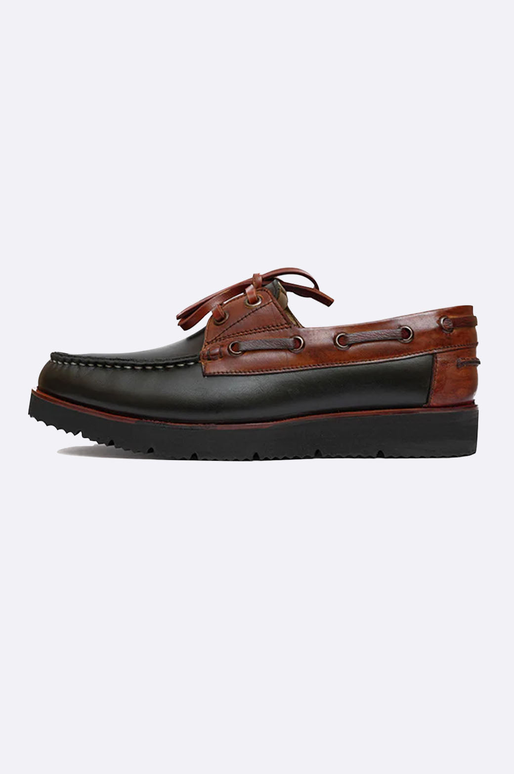 1329 BKA Black Boat Shoes