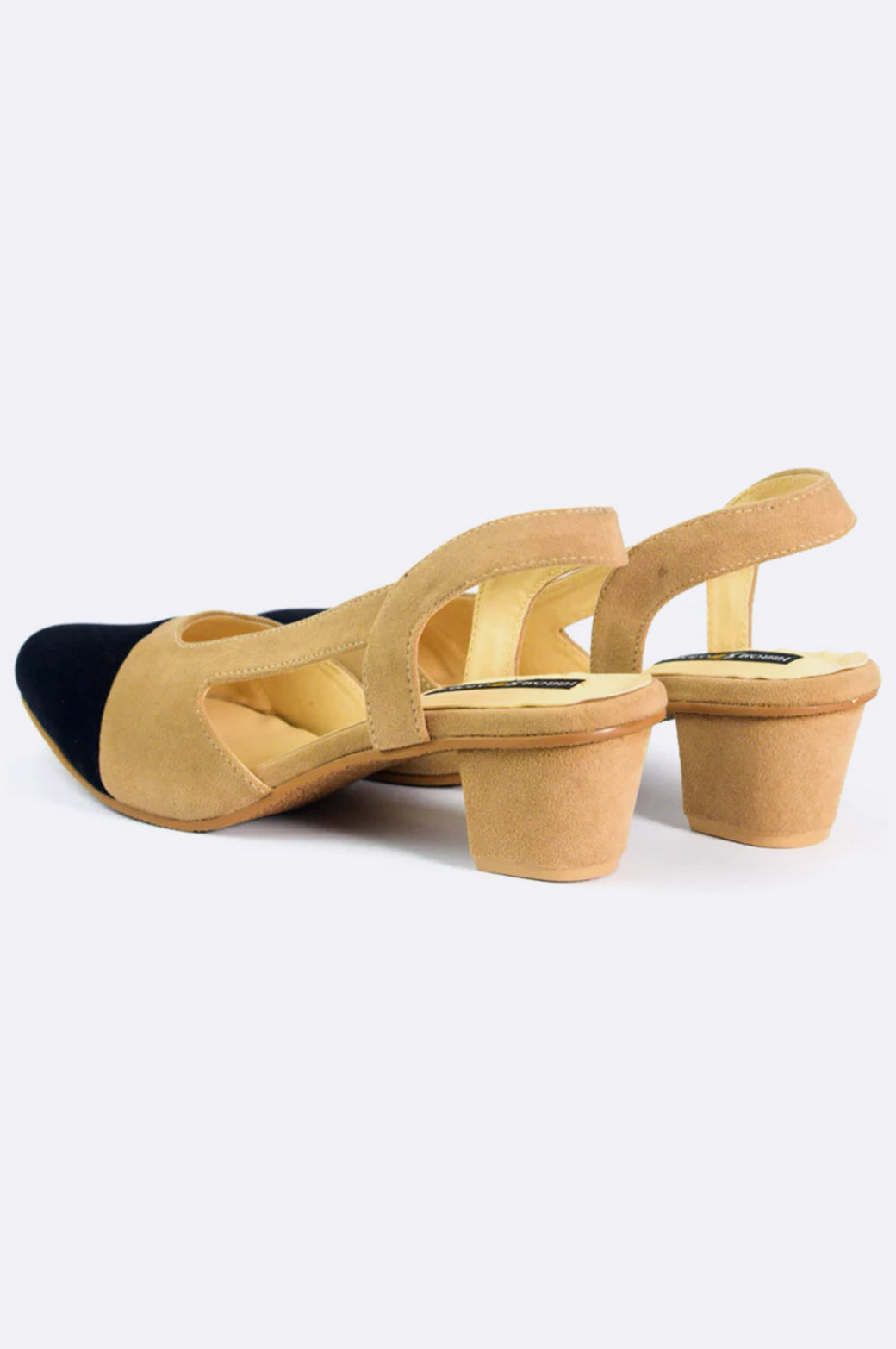 B003 BRS Beige Block Heel