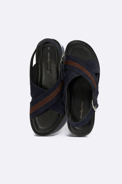 2105 BLU Blue Suede Sandal