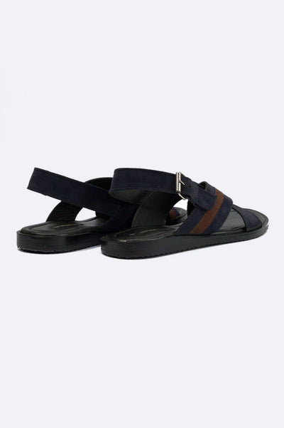 2105 BLU Blue Suede Sandal