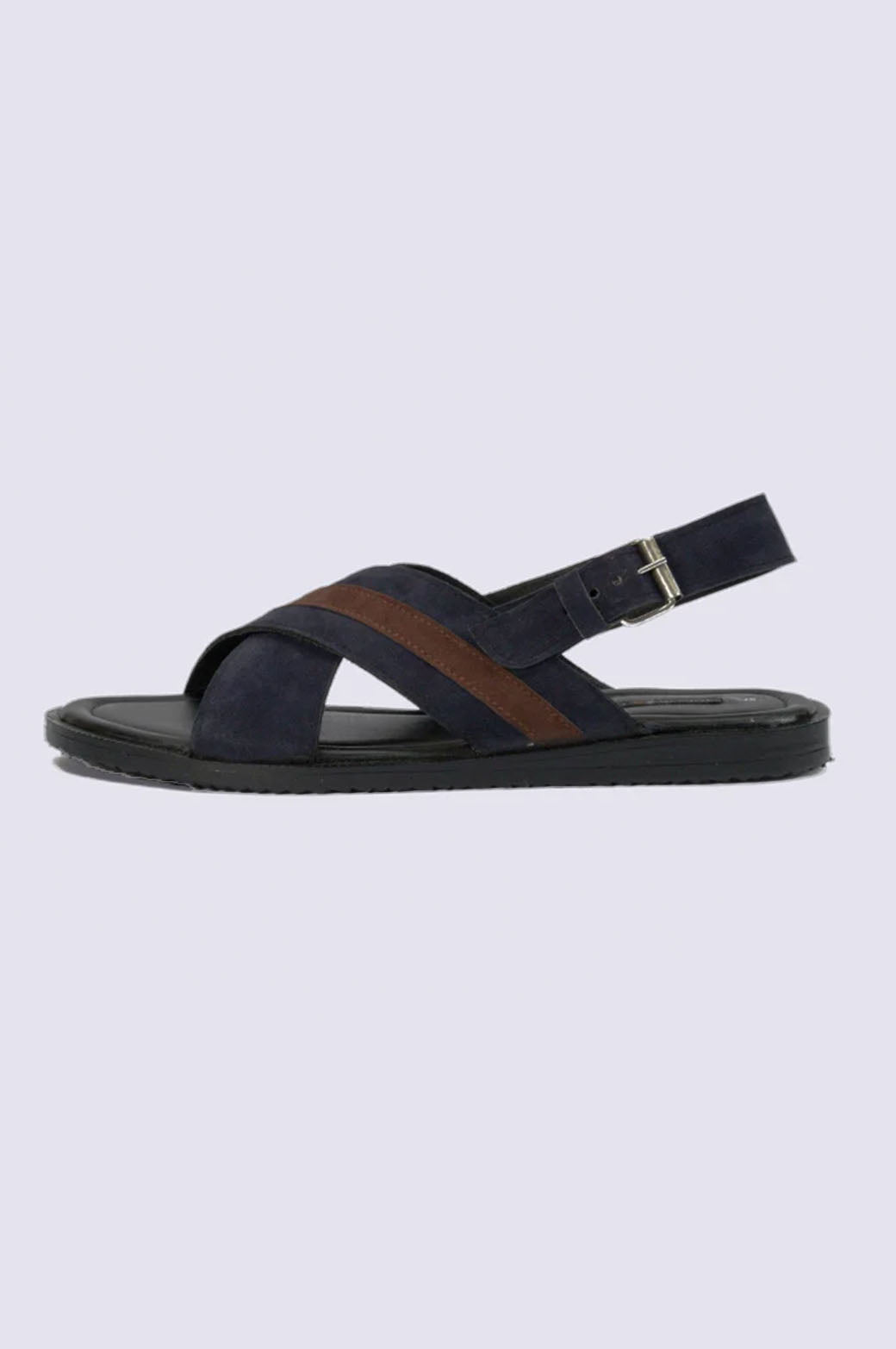 2105 BLU Blue Suede Sandal