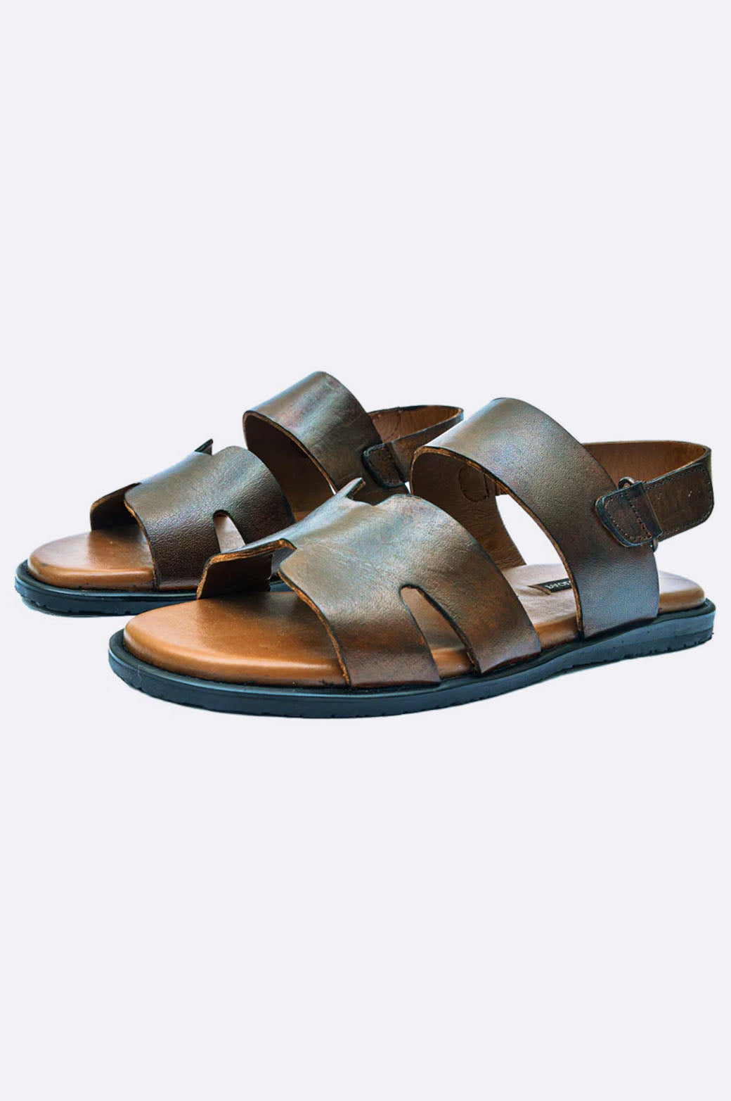 2076 BRA Dark Brown Patina Sandal