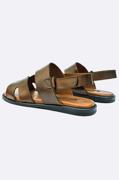 2076 BRA Dark Brown Patina Sandal